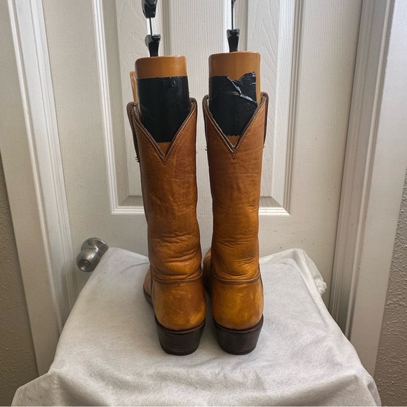 Vintage 1977 Stewart Boot Co. Handmade SOFT Leather Cowboy Boots Men\'s size 9 D main image 10